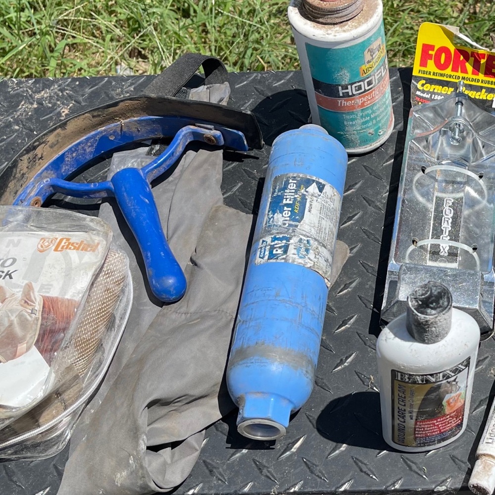 Misc horse meds and used tack